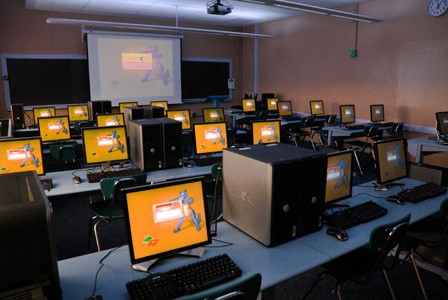 Učebna s audiovizuální technikou